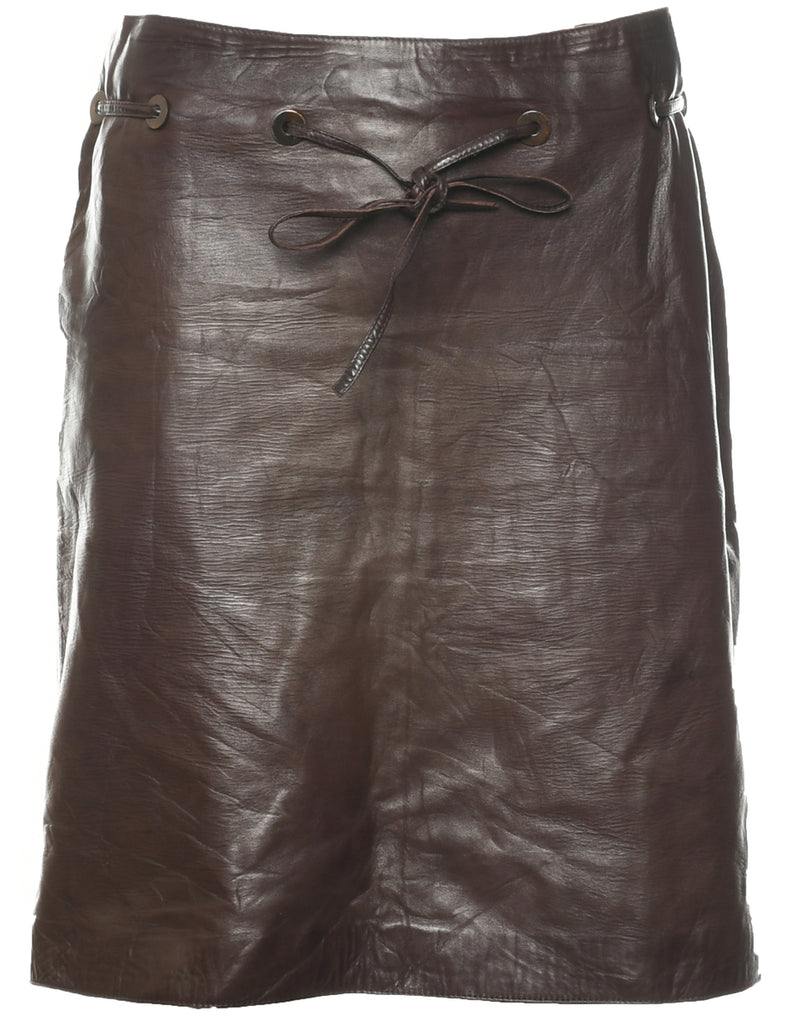 Brown Pencil Skirt - M