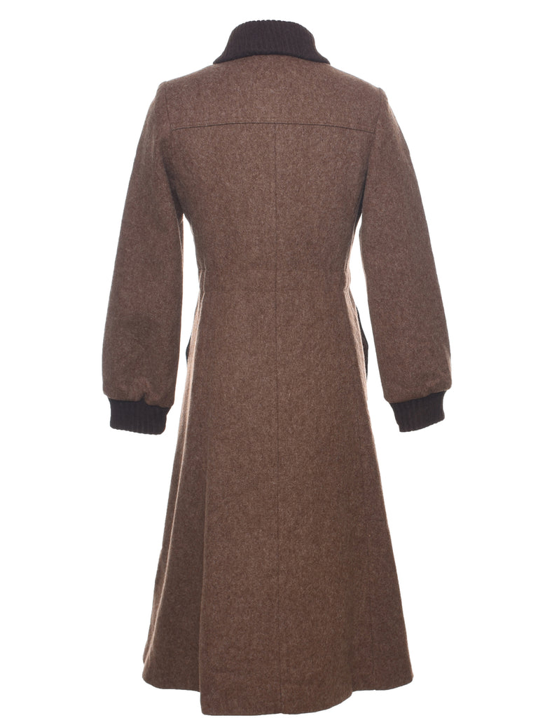 Brown Wool Coat - M