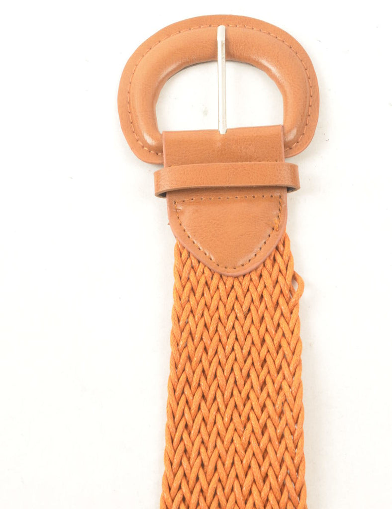 Brown Woven Belt - L