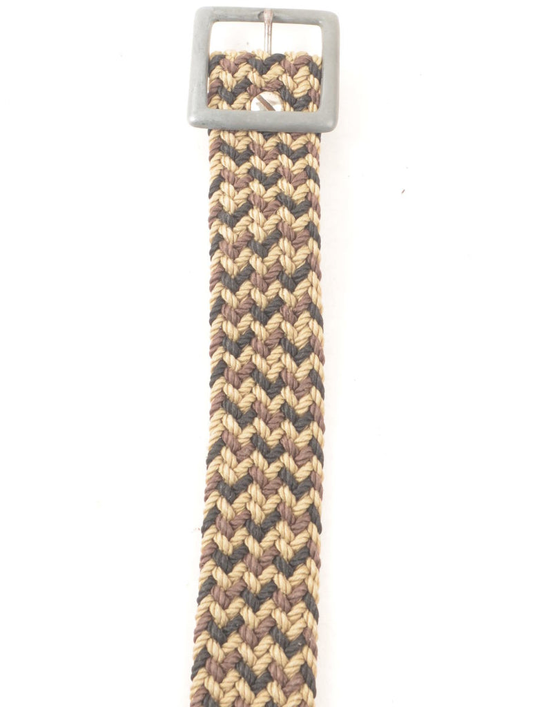 Brown Woven Belt - M