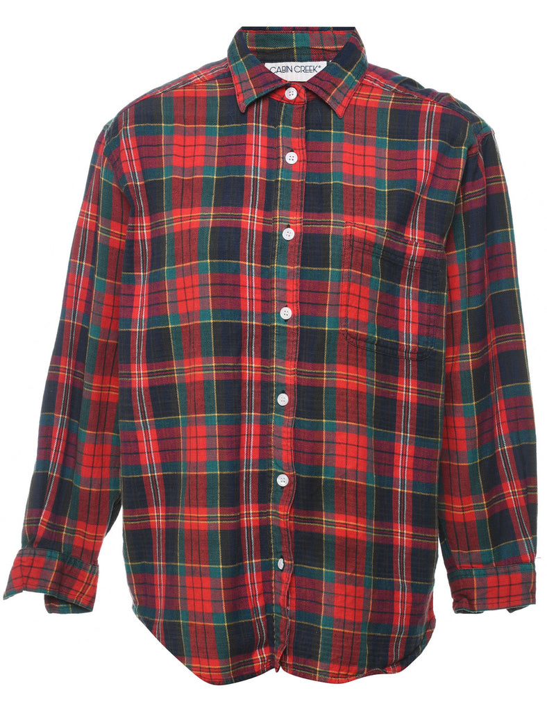 Cabin Creek 1990s Flannel Checked Shirt - M