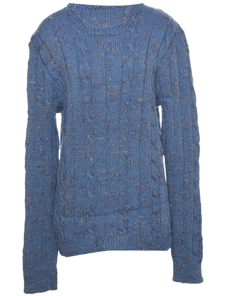 Cable Knit Jumper - L