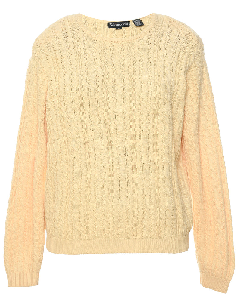 Cable Knit Jumper - S