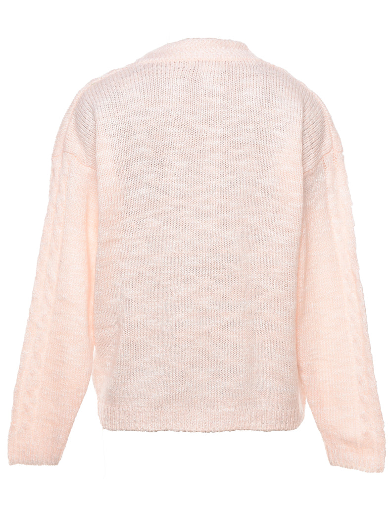 Cable Knit Jumper - M