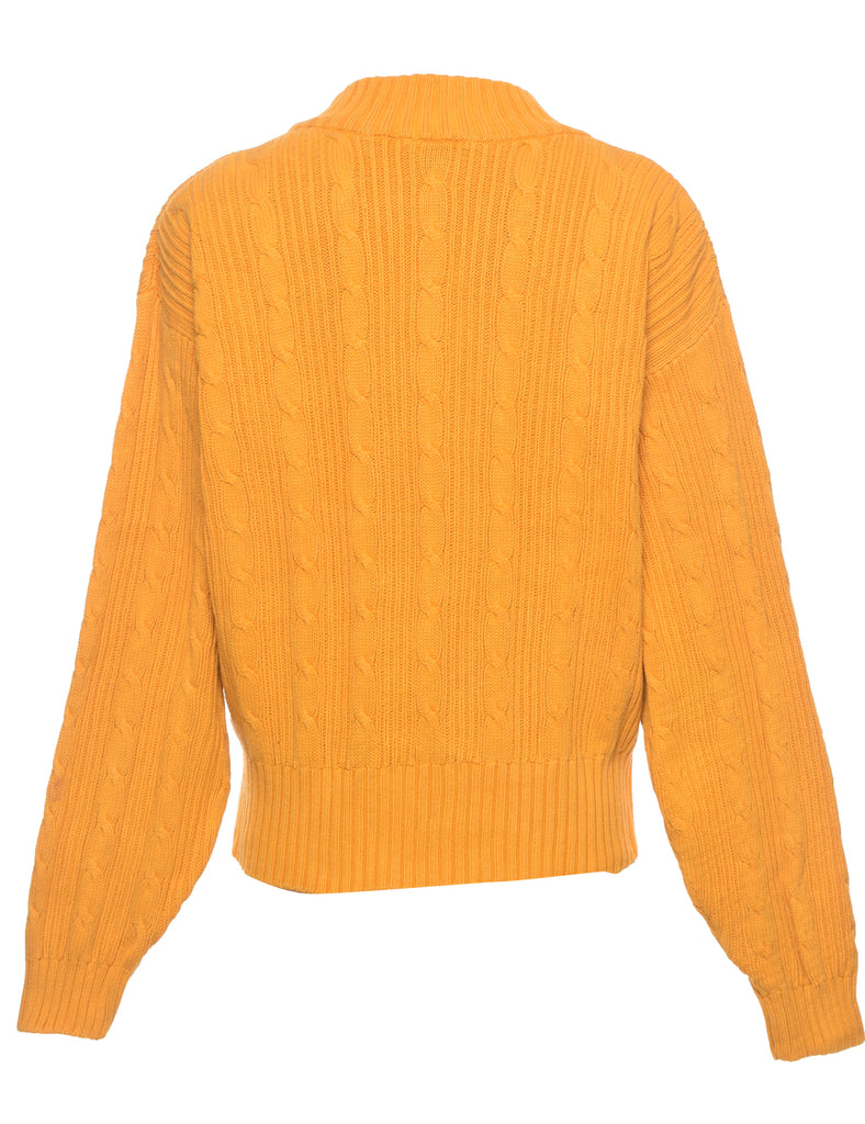 Cable Knit Jumper - L