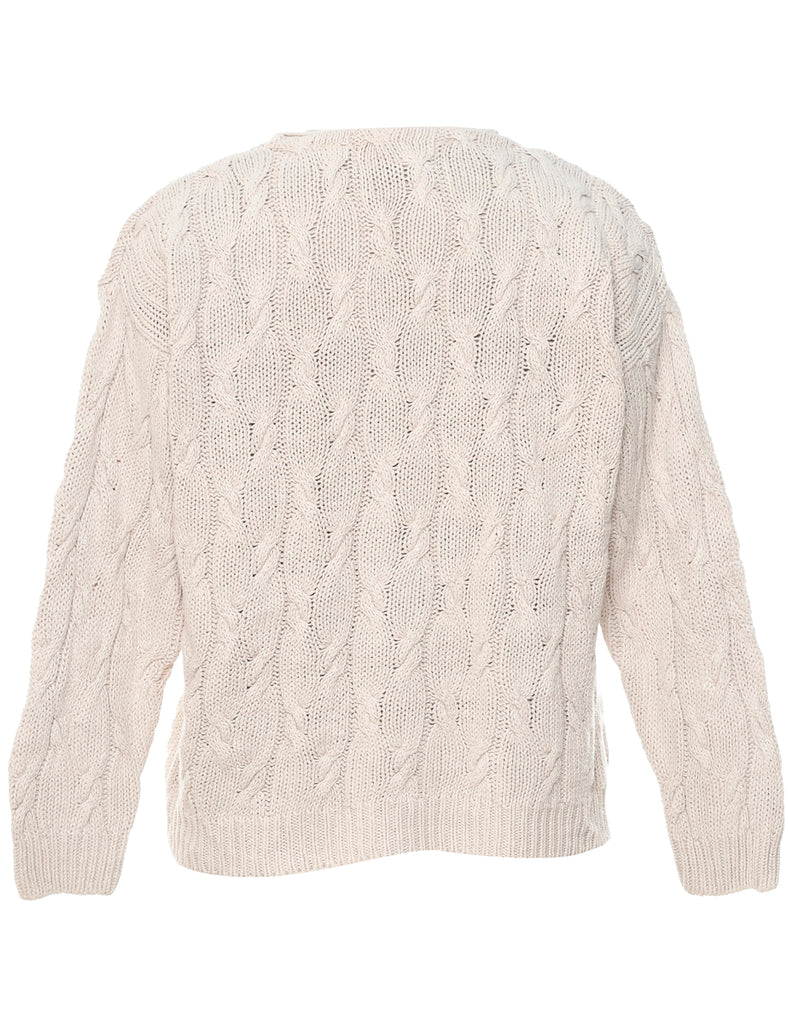 Cable Knit Jumper - S