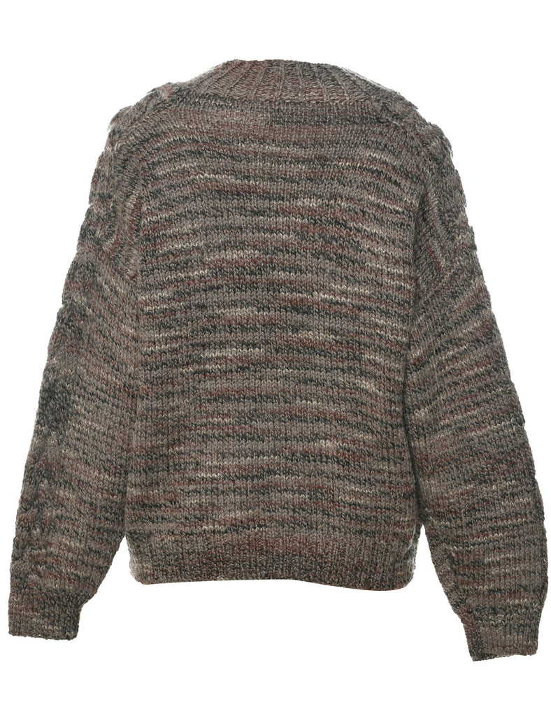 Cable Knit Jumper - M