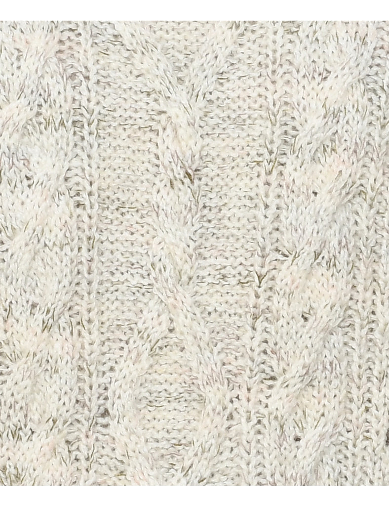 Cable Knit Jumper - M