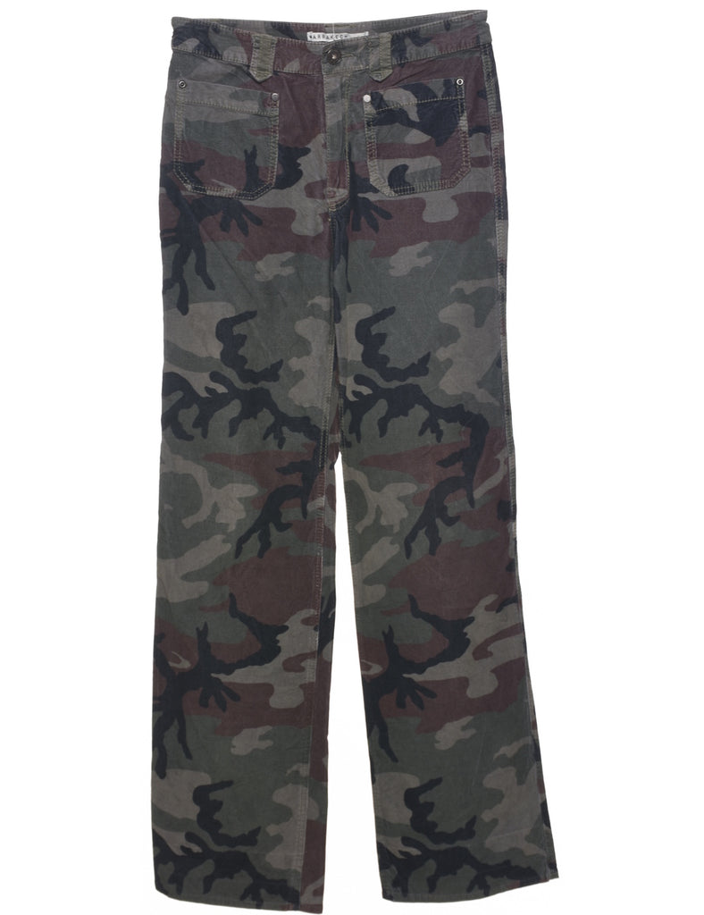 Camouflage Corduroy Trousers - W29 L31