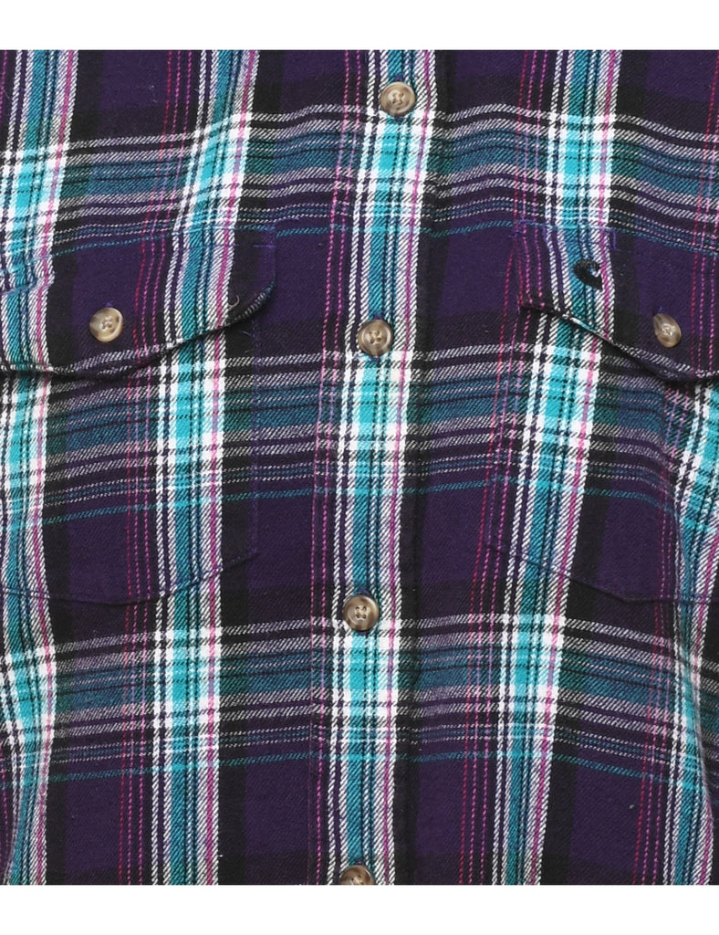 Carhartt Checked Purple Shirt - M