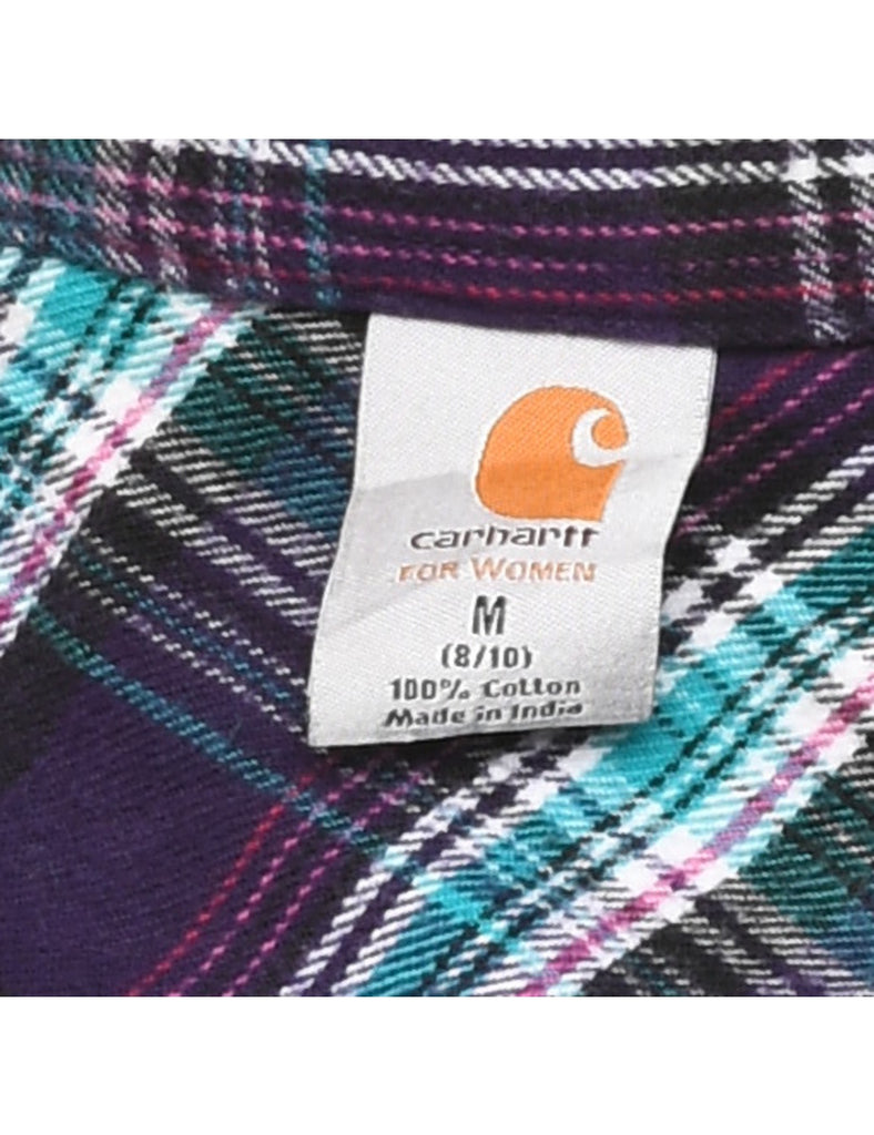 Carhartt Checked Purple Shirt - M