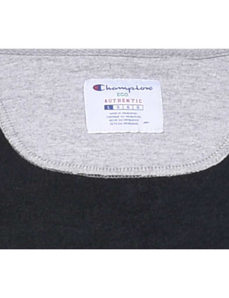 Champion Black Plain Sweatshirt - L