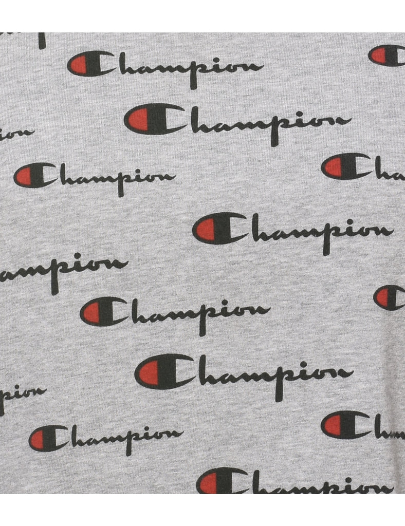 Champion Grey Printed T-shirt - XL