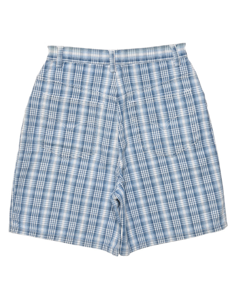 Checked Denim Shorts - W26 L6