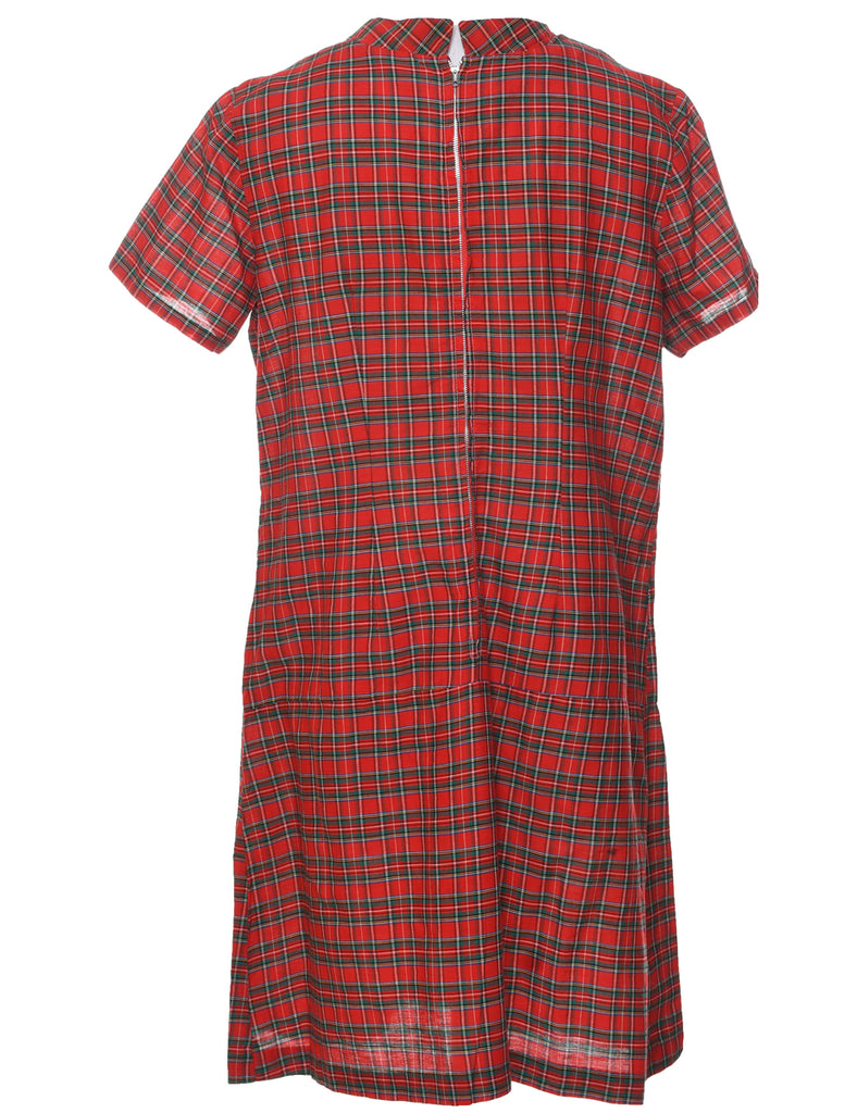 Checked Dress - L