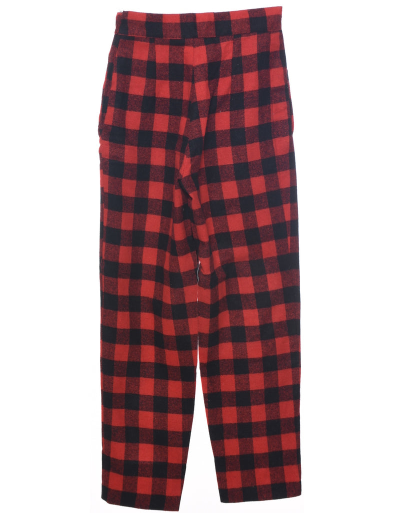 Checked Pattern Trousers - W24 L28