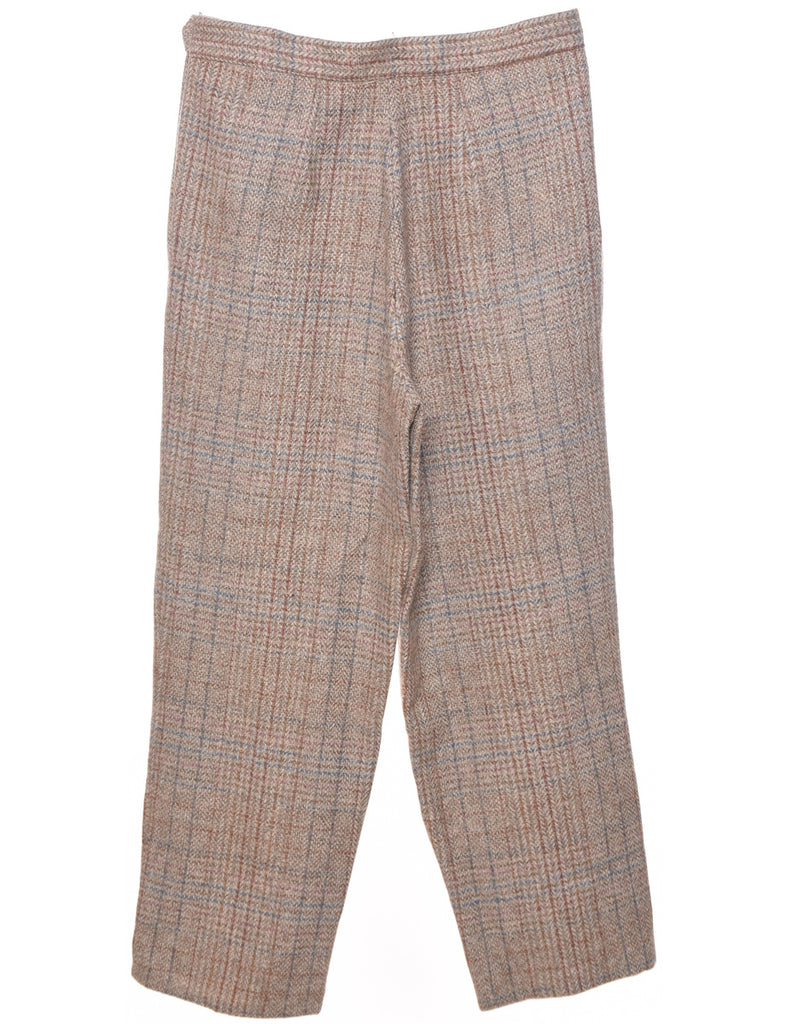 Checked Pattern Trousers - W32 L27