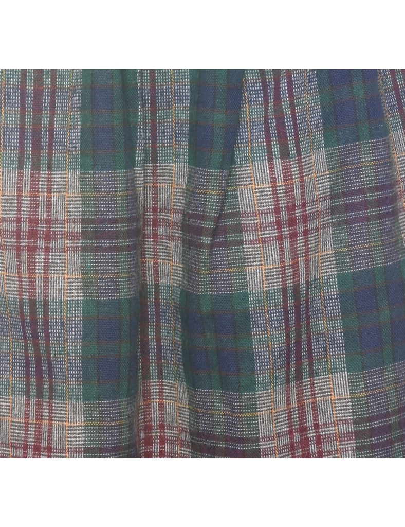 Checked Pencil Skirt - M