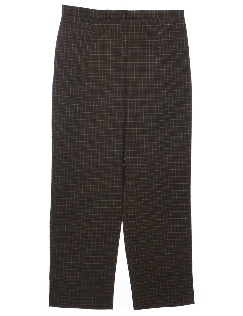 Checked Tapered Fit Trousers - W33 L30