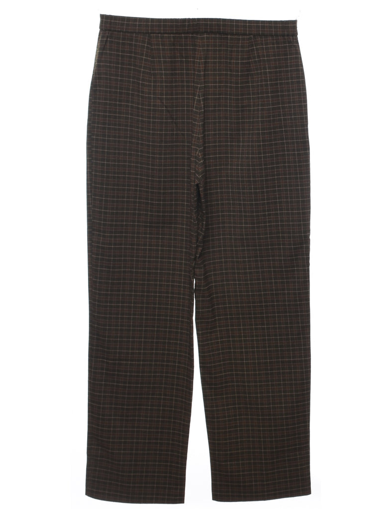 Checked Tapered Fit Trousers - W33 L30