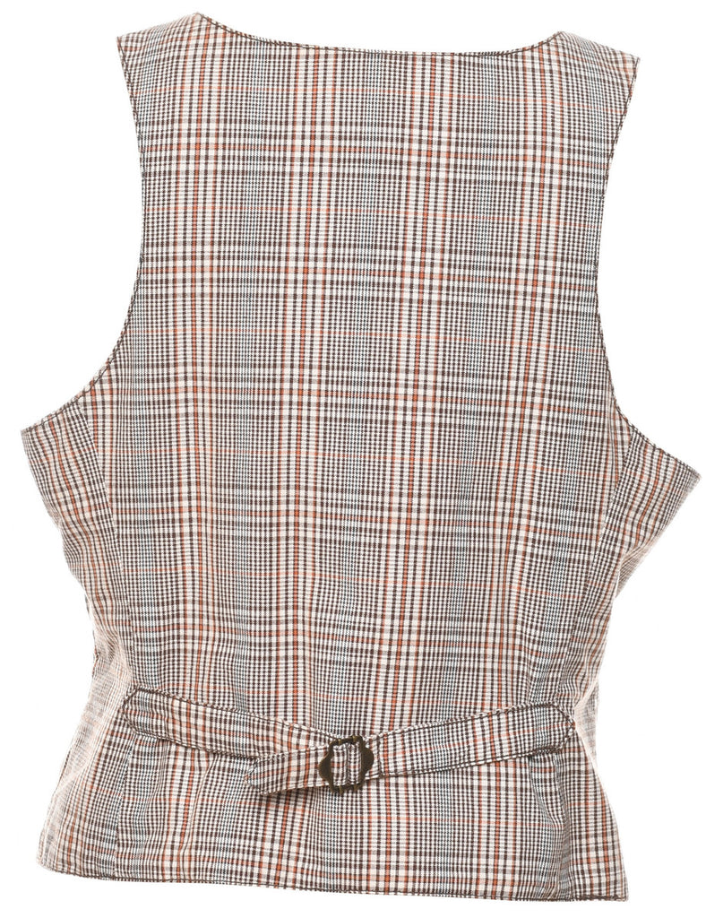 Checked Waistcoat - L