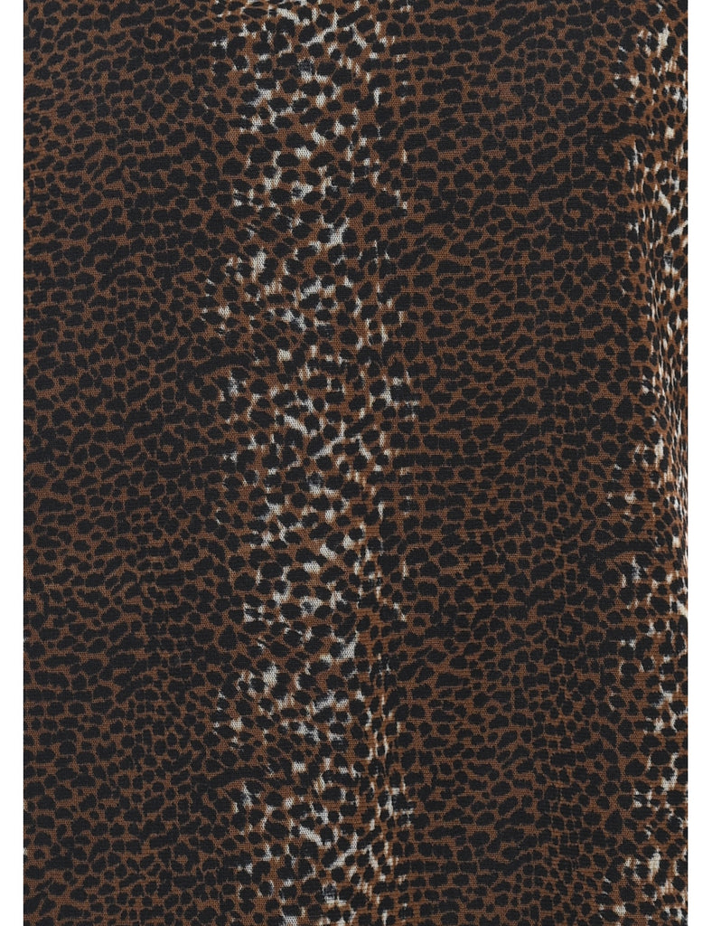 Christie & Jill Leopard Print Top - M