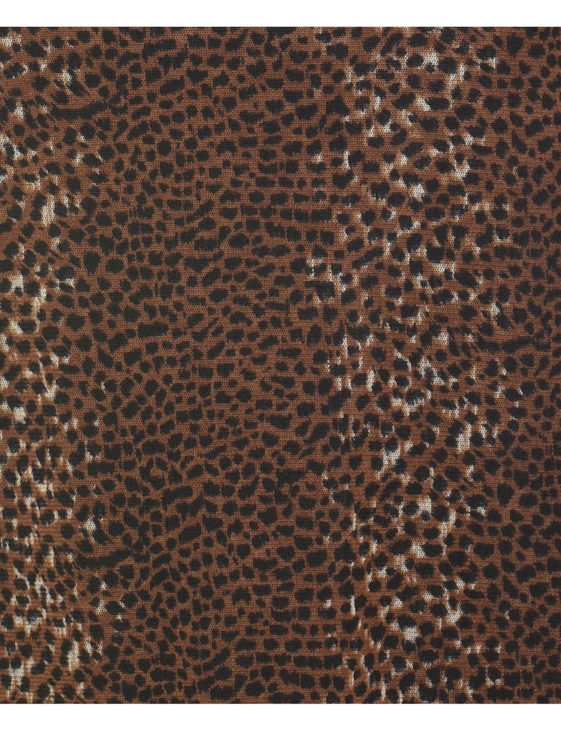 Christie & Jill Leopard Print Top - M