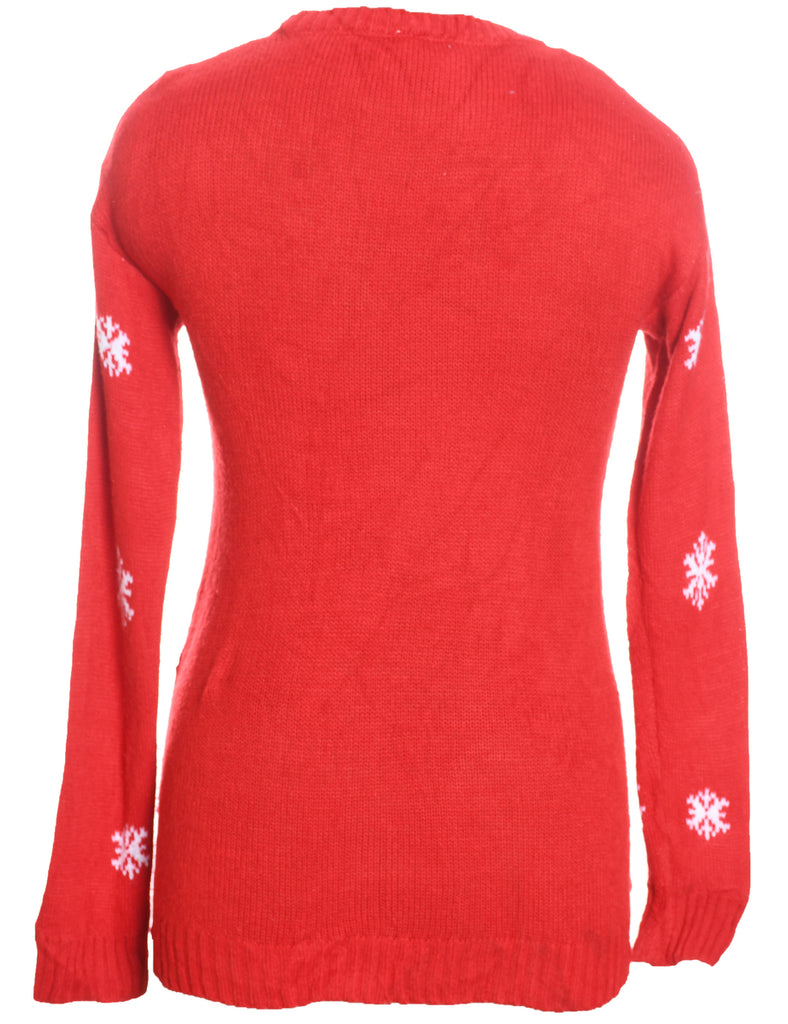 Christmas Tree Print Jumper - S