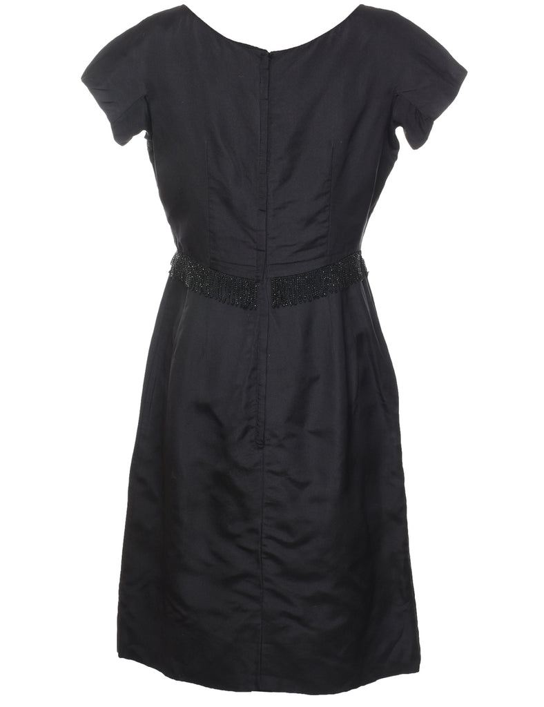 Classic Black Evening Dress - L