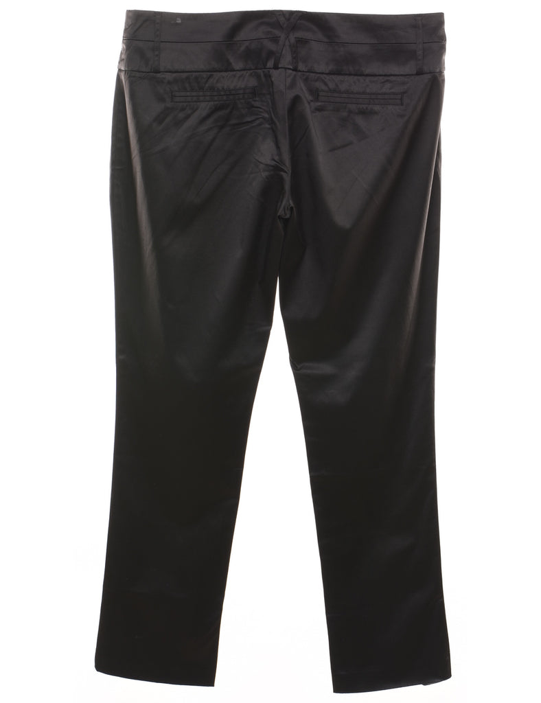 Classic Black Shiny Trousers - W38 L32