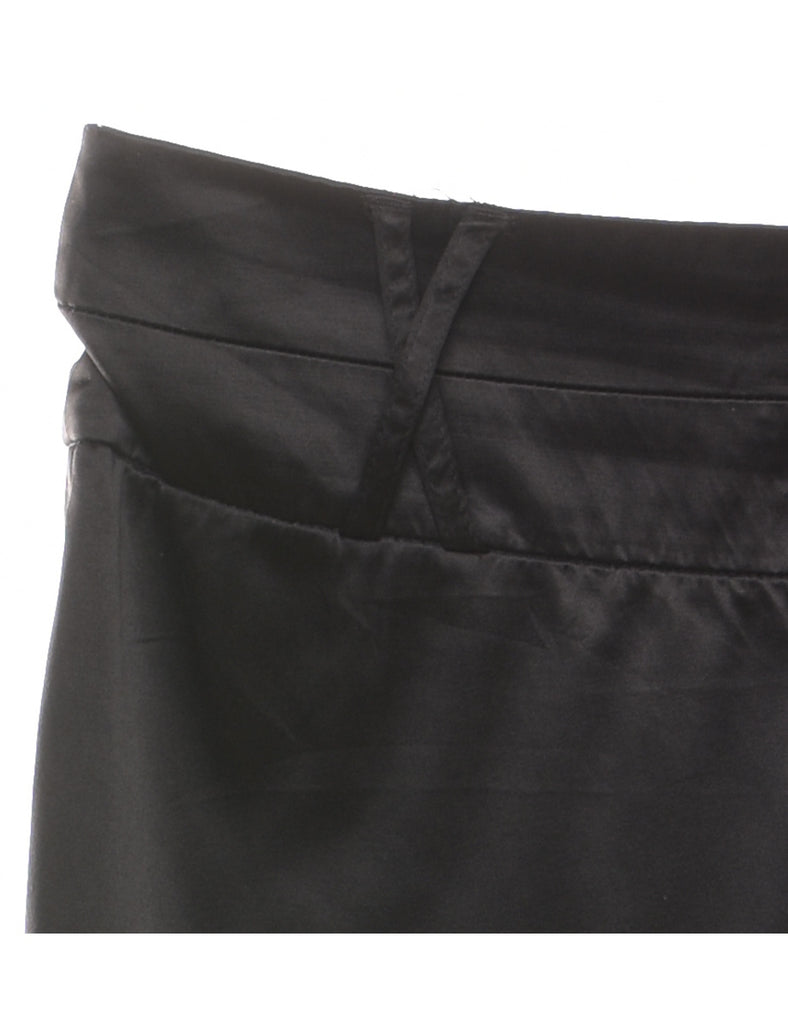 Classic Black Shiny Trousers - W38 L32