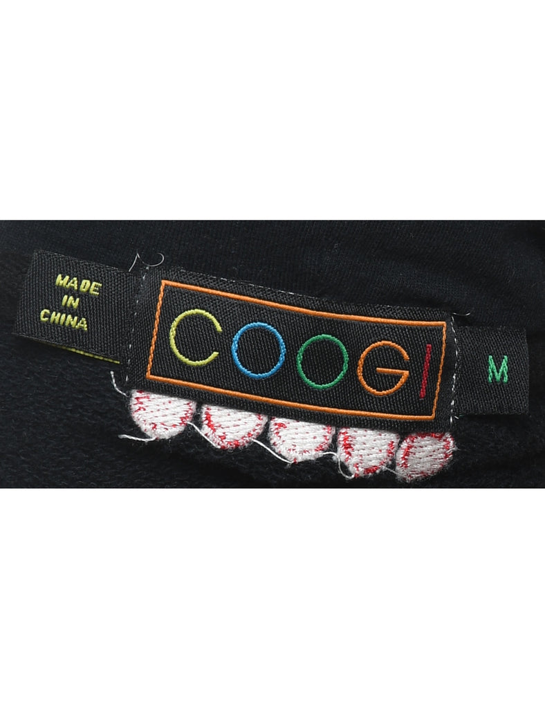 Coogi Black & Red Embroidered Hoodie - M