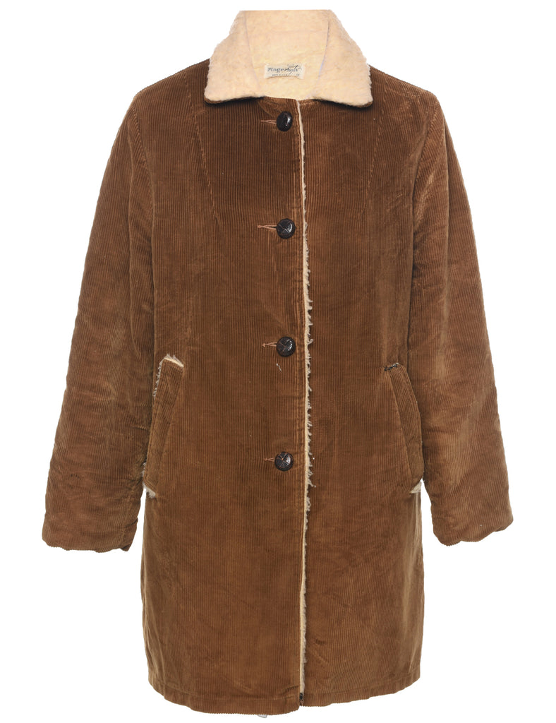 Corduroy Brown Jacket - L