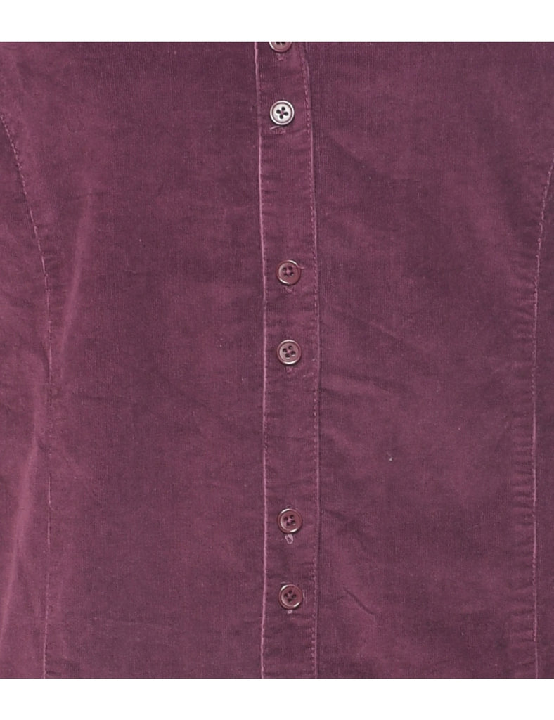 Corduroy Plum Dress - L