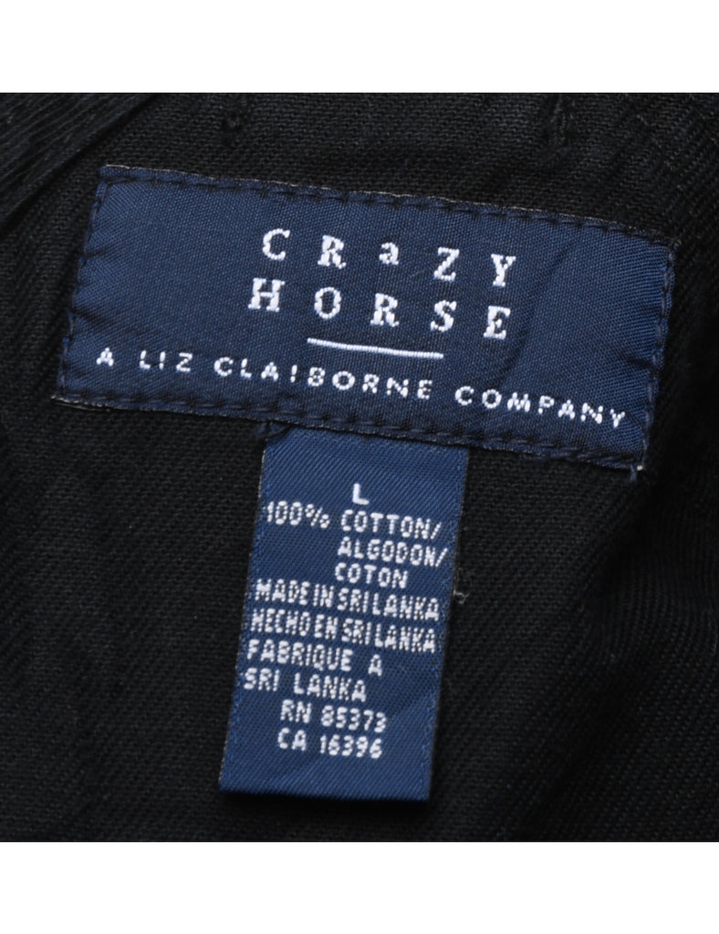 Crazy Horse Black Dungarees - W38 L28