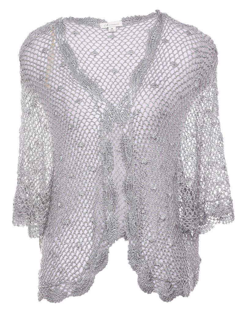 Crochet Grey Jacket - M