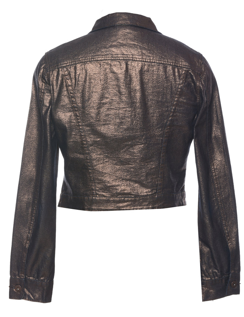 Cropped Copper Lurex Jacket - M