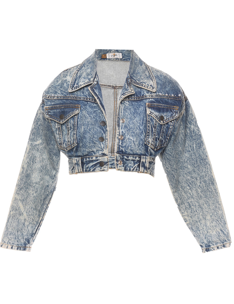 Cropped Denim Jacket - M