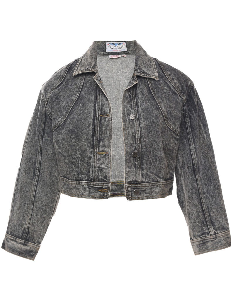 Cropped Denim Jacket - M