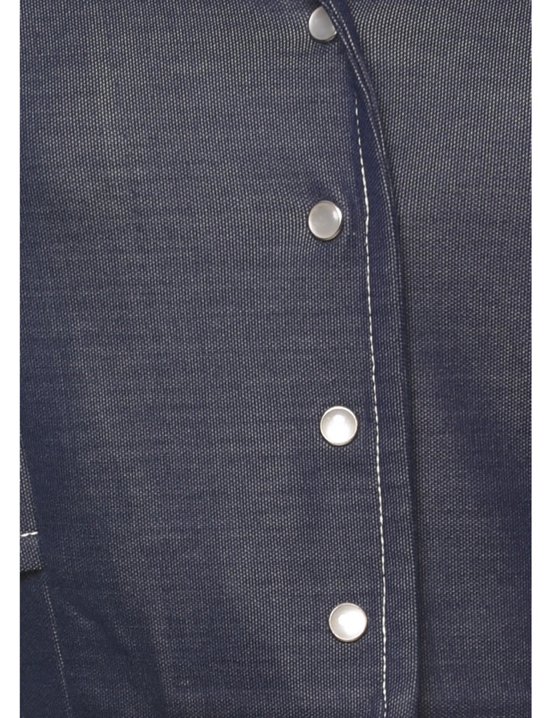 Cropped Navy Jacket - S