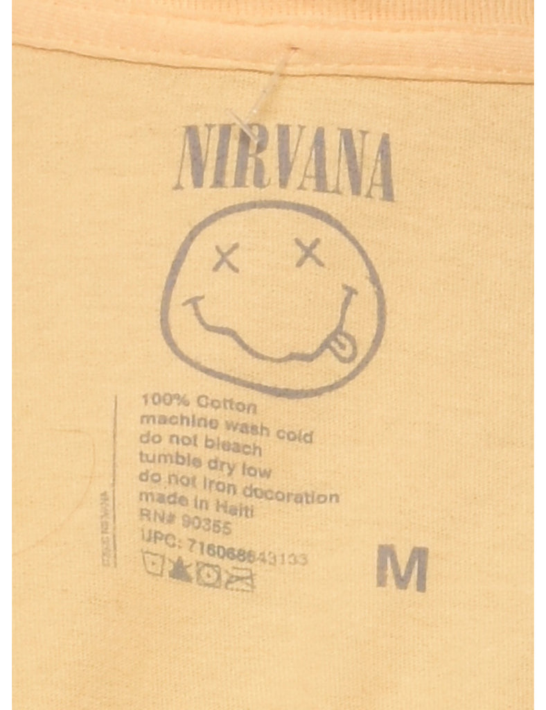 Cropped Nirvana 90s Style Printed T-shirt - M