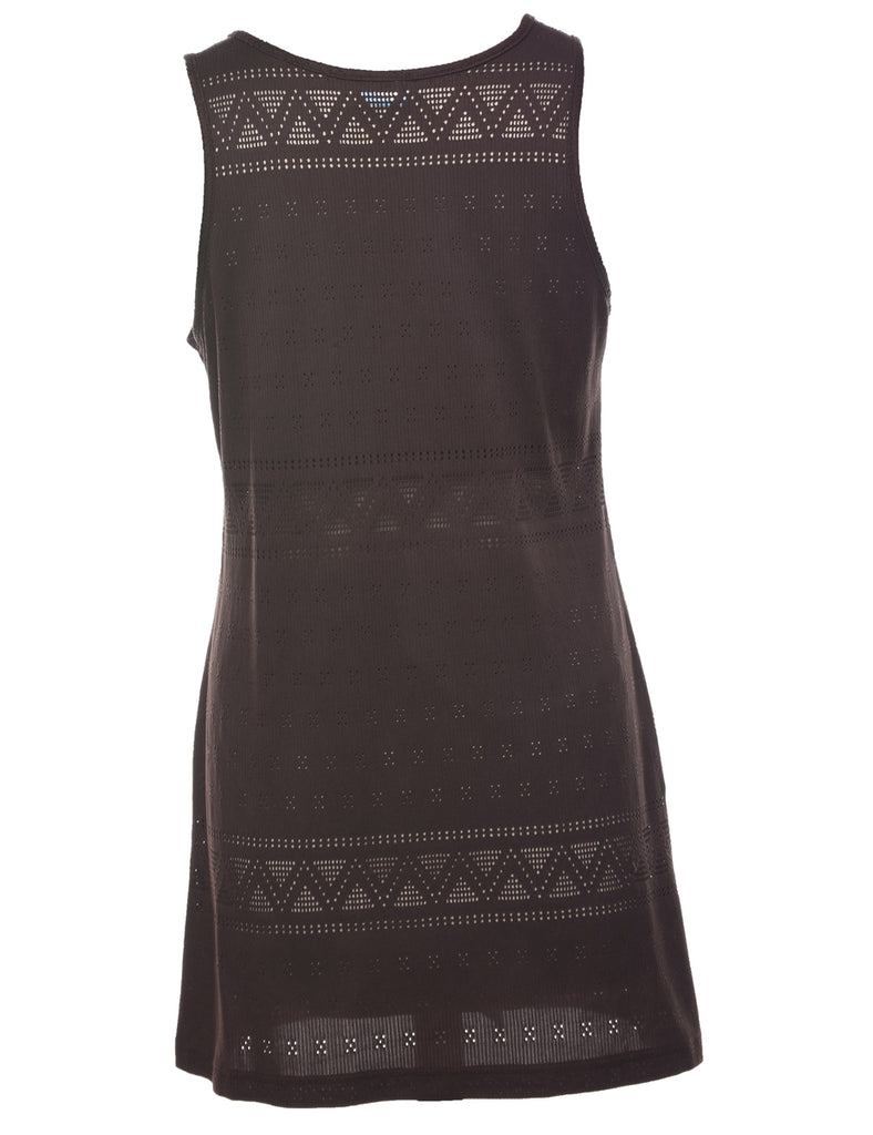 Dark Brown Day Dress - M