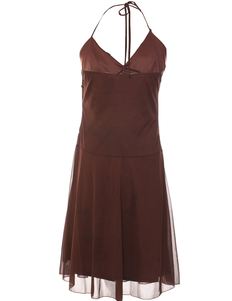 Dark Brown Evening Dress - M