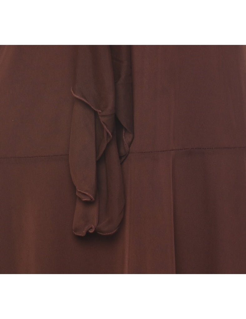 Dark Brown Evening Dress - M