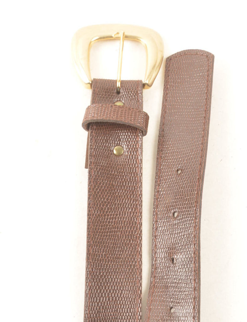 Dark Brown Leather Waist Belt - M