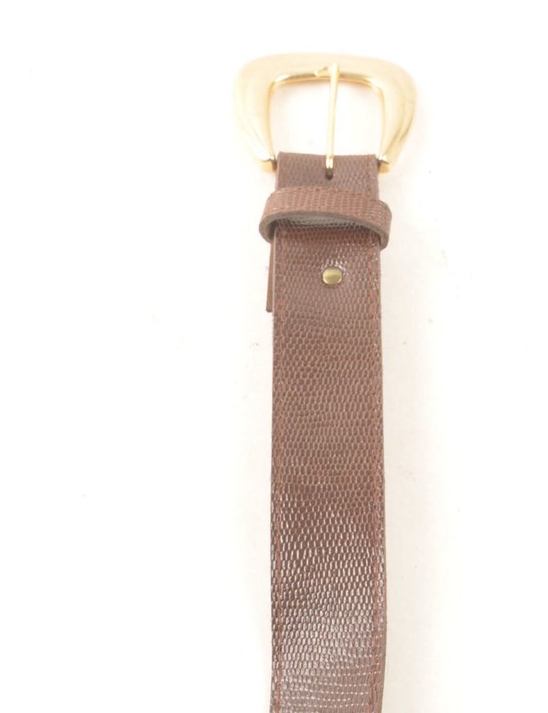 Dark Brown Leather Waist Belt - M