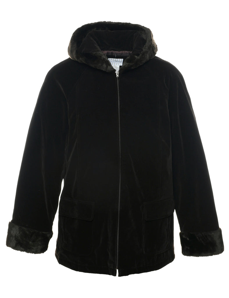 Dark Brown Parka - L