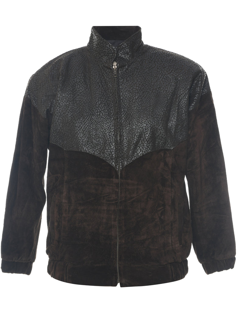 Dark Brown Suede Jacket - M