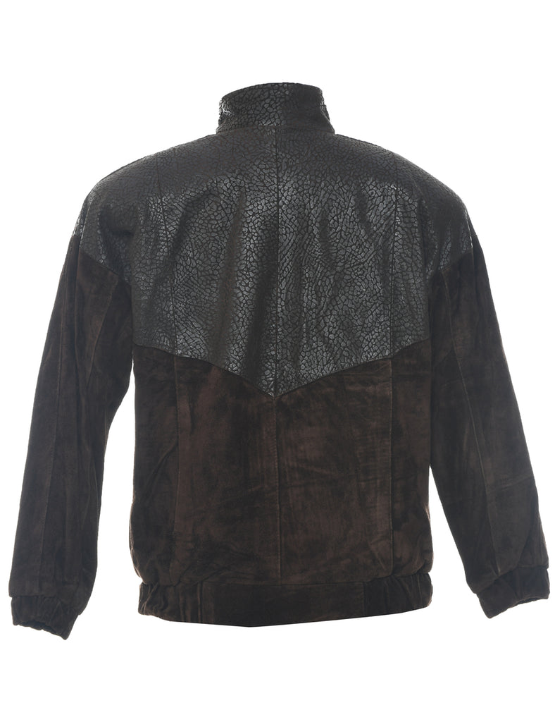 Dark Brown Suede Jacket - M