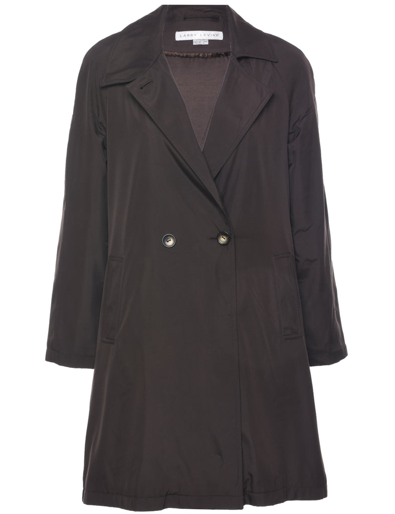 Dark Brown Trench Coat - L